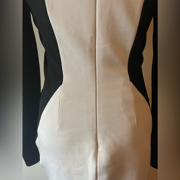 Cushnie et Ochs Power Viscose White/Black Bodycon Dress, Size 10, worn once - Picture 12 of 13